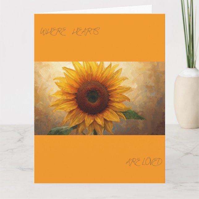 Cartão Where Hearts Are Loved – Bloom Poem Art Print (Frente)