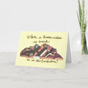 Cartão where is human nature so weak