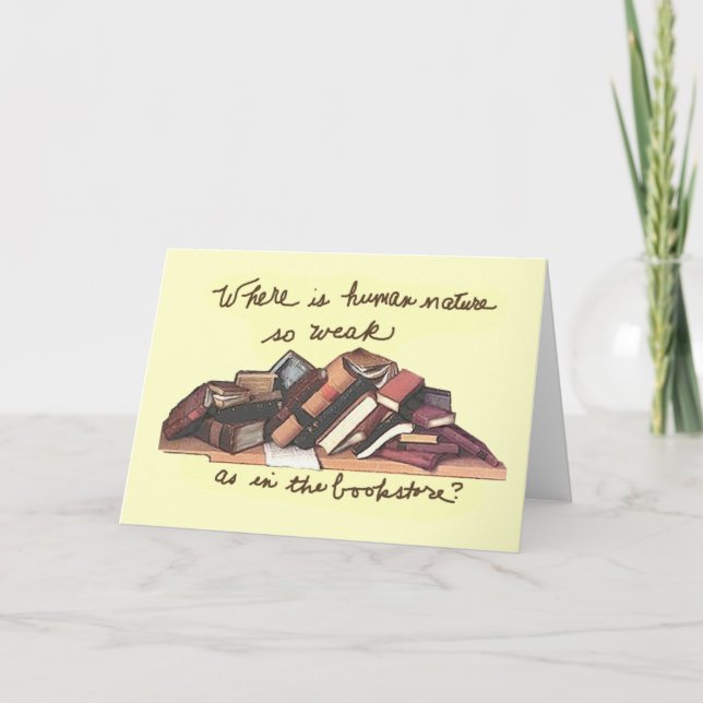 Cartão where is human nature so weak (Frente)