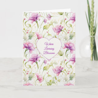 Cartão Where Learning Blossoms