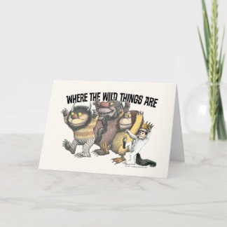 Cartão Where the Wild Things Are Characters & Logo
