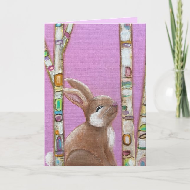 Cartão Whimsic Art Bunny 2 (Frente)