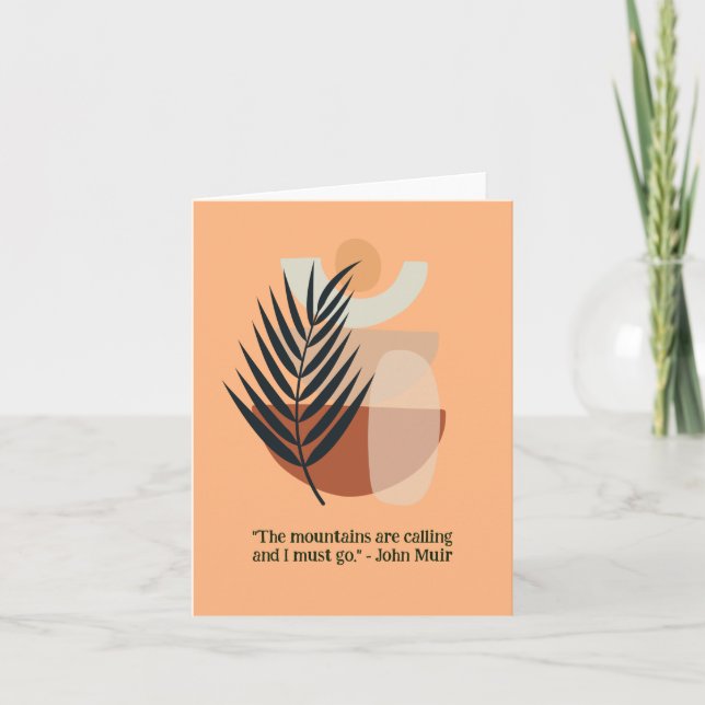 Cartão Whimsic Boho Floral Vazio Nature Lovers (Frente)