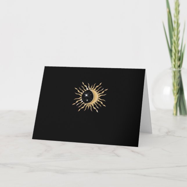 Cartão Whimsigoth Sun Moon Space Classic (Frente)