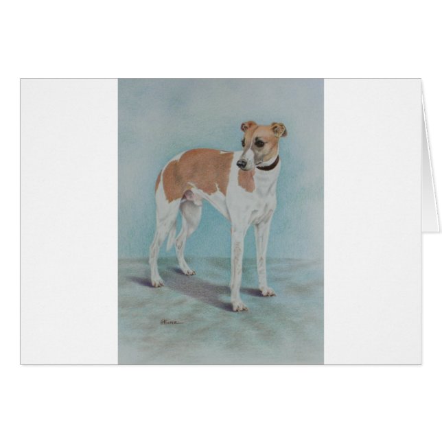 Cartão Whippet (Frente Horizontal)