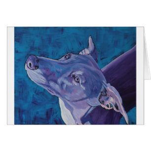 Cartão Whippet azul