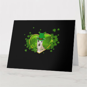Cartão Whippet Irish Cute St Patrick Day Dog Lover Gifts