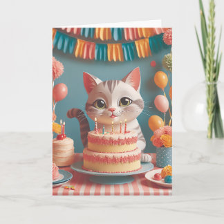 Cartão Whiskers and Cake
