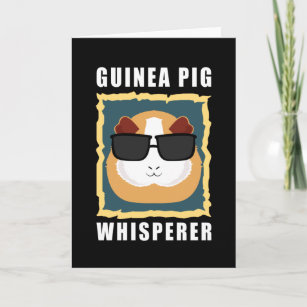Cartão Whisperer de Suíno-guineense   Presente de guincho