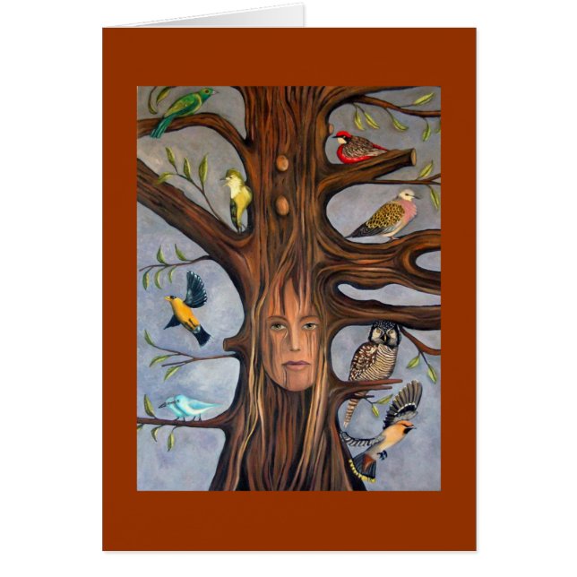 Cartão Whisperer do pássaro (Frente)