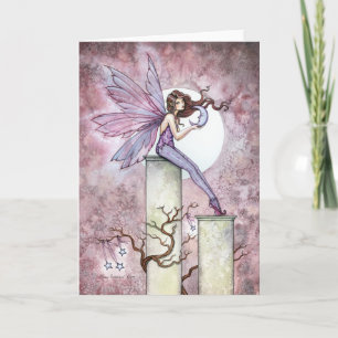 Cartão Whispering Moon Fairy Greeting Card