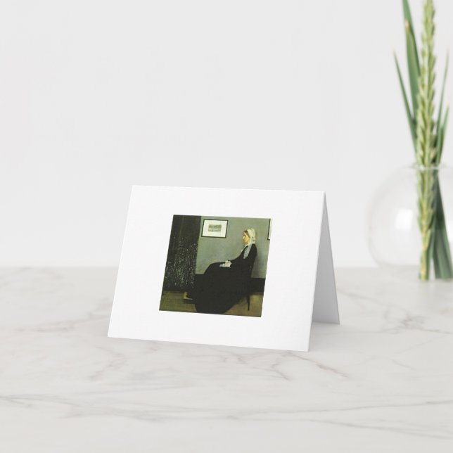 Cartão Whistler Arrangement in Grey and Black Note Card (Frente)