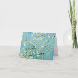 Cartão White almond blossom by Vincent Van Gogh