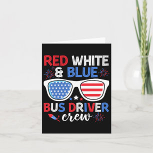 Cartão White & Blue Bus Driver Triw 4 De Julho S