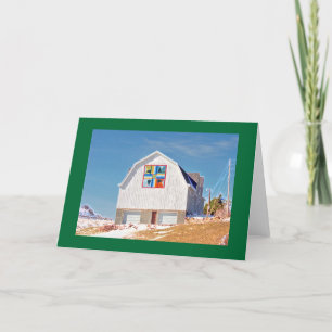 Cartão White Barn with Hex sign