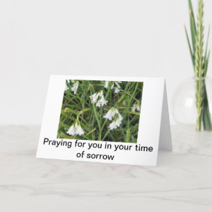 Cartão White Bells Sympathy Card