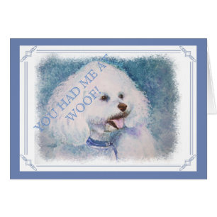 CARTÃO WHITE BICHON FRISE