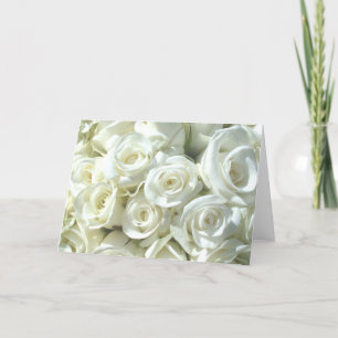 Cartão White Bridal Bouquet Card