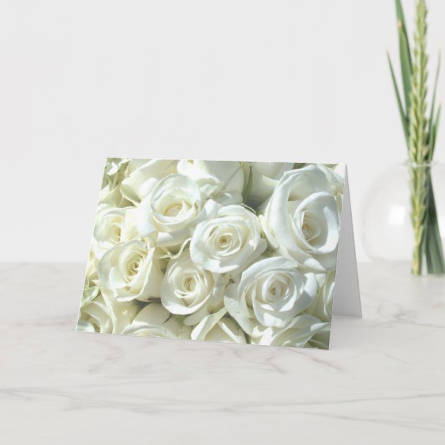 Cartão White Bridal Bouquet Card (Frente)