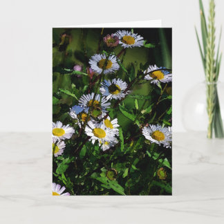 Cartão White Daisy Blank Greeting Card