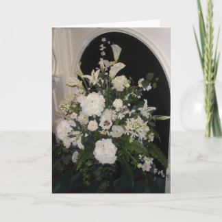 Cartão White flower sympathy card