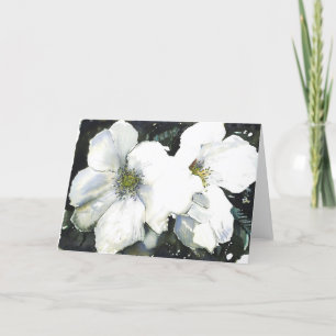 Cartão White flowers
