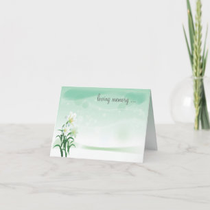 Cartão White Lily Floral Notecard