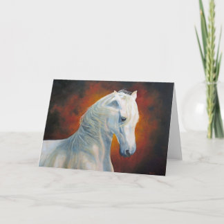 Cartão "White Magic" Horse Greeting Card