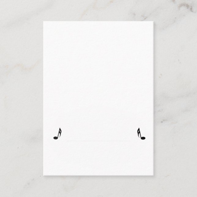 Cartão White Music Place (Frente)