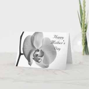 Cartão White Orchid Happy Mothers Day