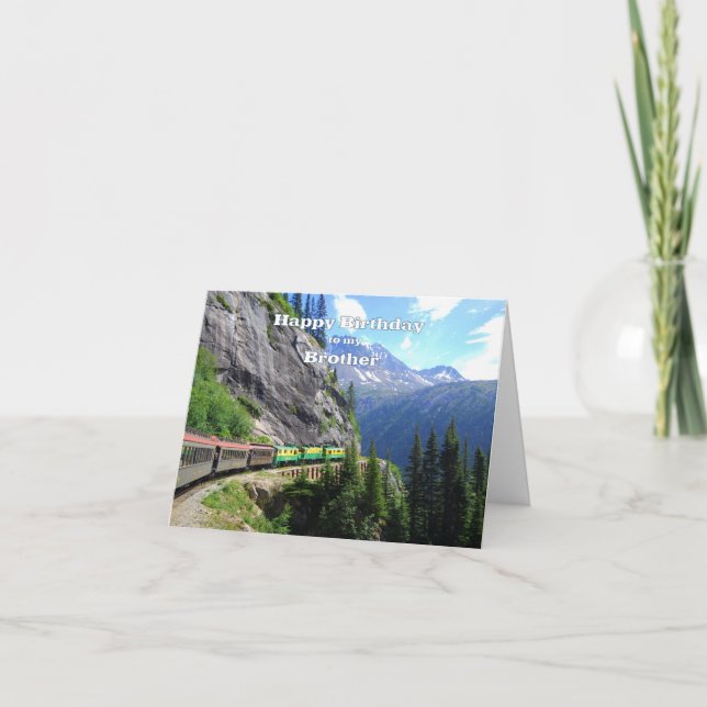 Cartão White Pass & Yukon Route Brother Train Birthday (Frente)
