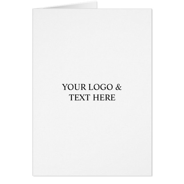 Cartão White Personalized – Your Logo & Text Here (Frente)