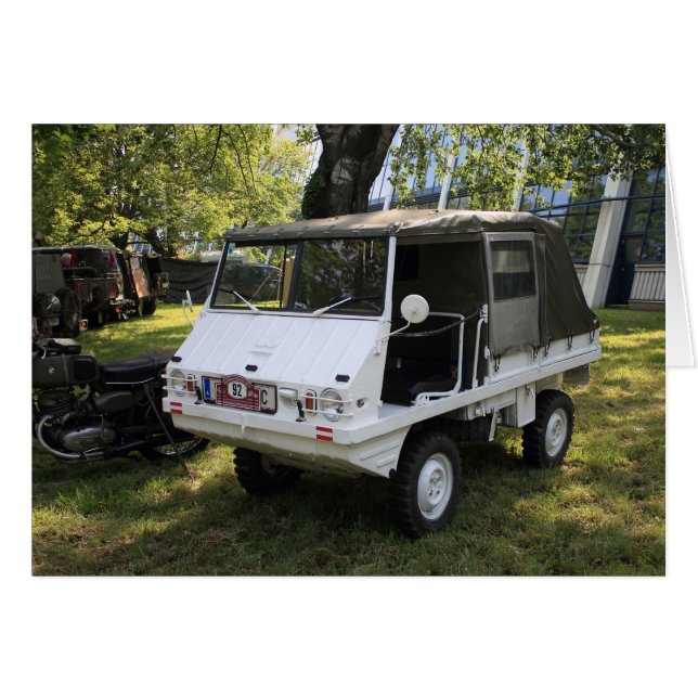 Cartão White Puch Haflinger (Frente Horizontal)