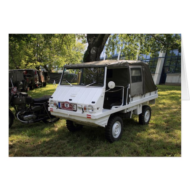 Cartão White Puch Haflinger (Frente horizontal)
