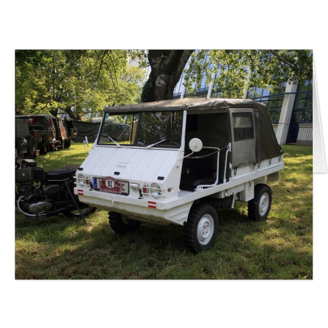 Cartão White Puch Haflinger (Frente horizontal)