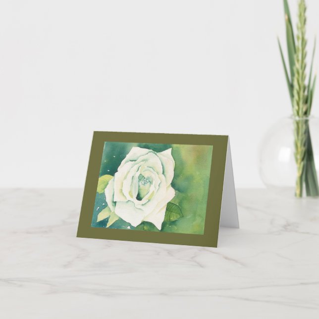 Cartão White Rose Notecard (Frente)