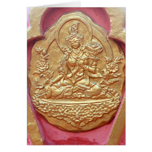 Cartão White Tara Buddha (Frente)