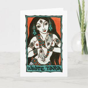 Cartão White Tara Greeting Card