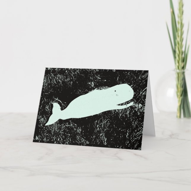 Cartão white whale greeting card (Frente)