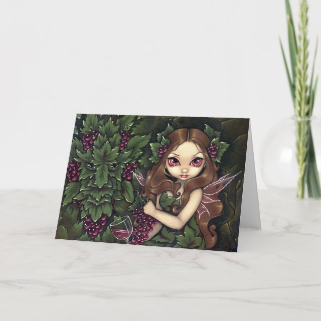 Cartão "White Zinfandel" Greeting Card (Frente)