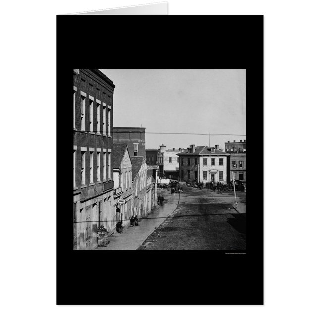 Cartão Whitehall Street em Atlanta, GA 1864 (Frente)