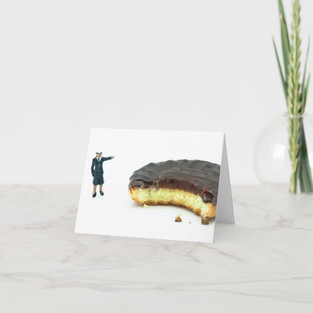 Cartão Who stole the jaffa cake? (Frente)