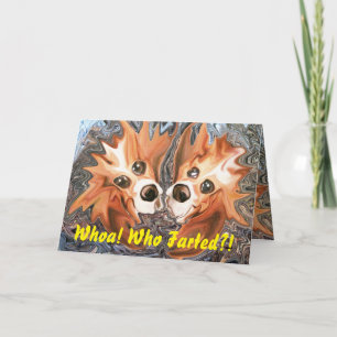 Cartão Whoa! Who Farted?! Funny Birthday Card