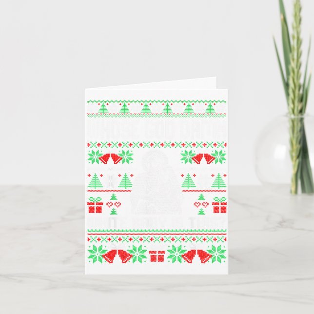 Cartão Whose God White Baby Is This Funny Jesus Ugly Chri (Frente)