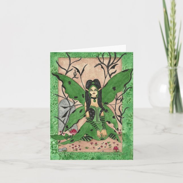 Cartão Wickedly Green Notecard (Frente)