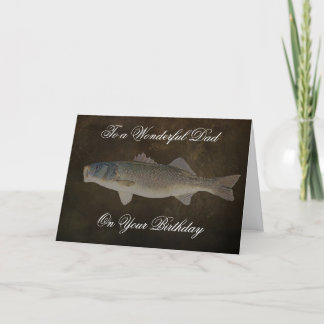 CARTÃO WIDE MOUTH BASS FATHERS BIRTHDAYDAY CARD