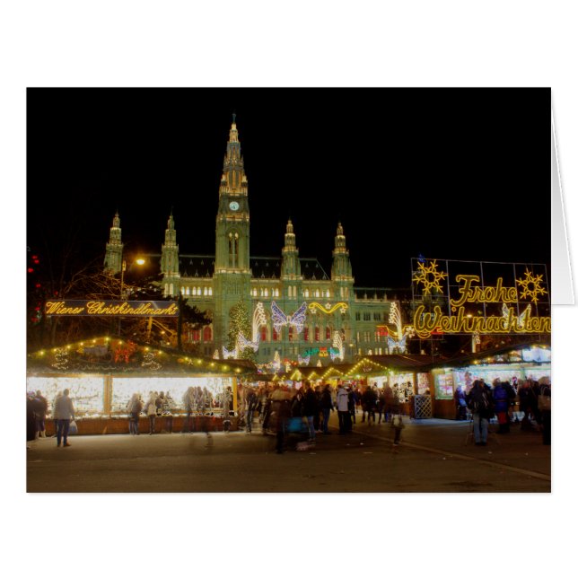 Cartão Wiener Christkindlmarkt (Frente horizontal)