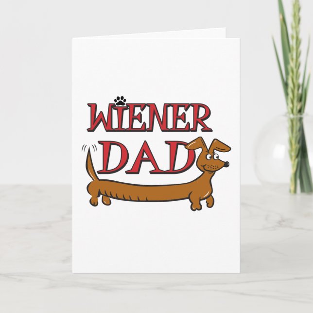 Cartão Wiener Dad (Frente)