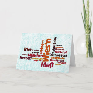 Cartão Wiesn Oktoberfest Octoberfest München Munich