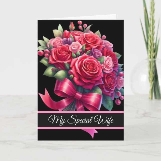 Cartão Wife Birthday Card (Frente)